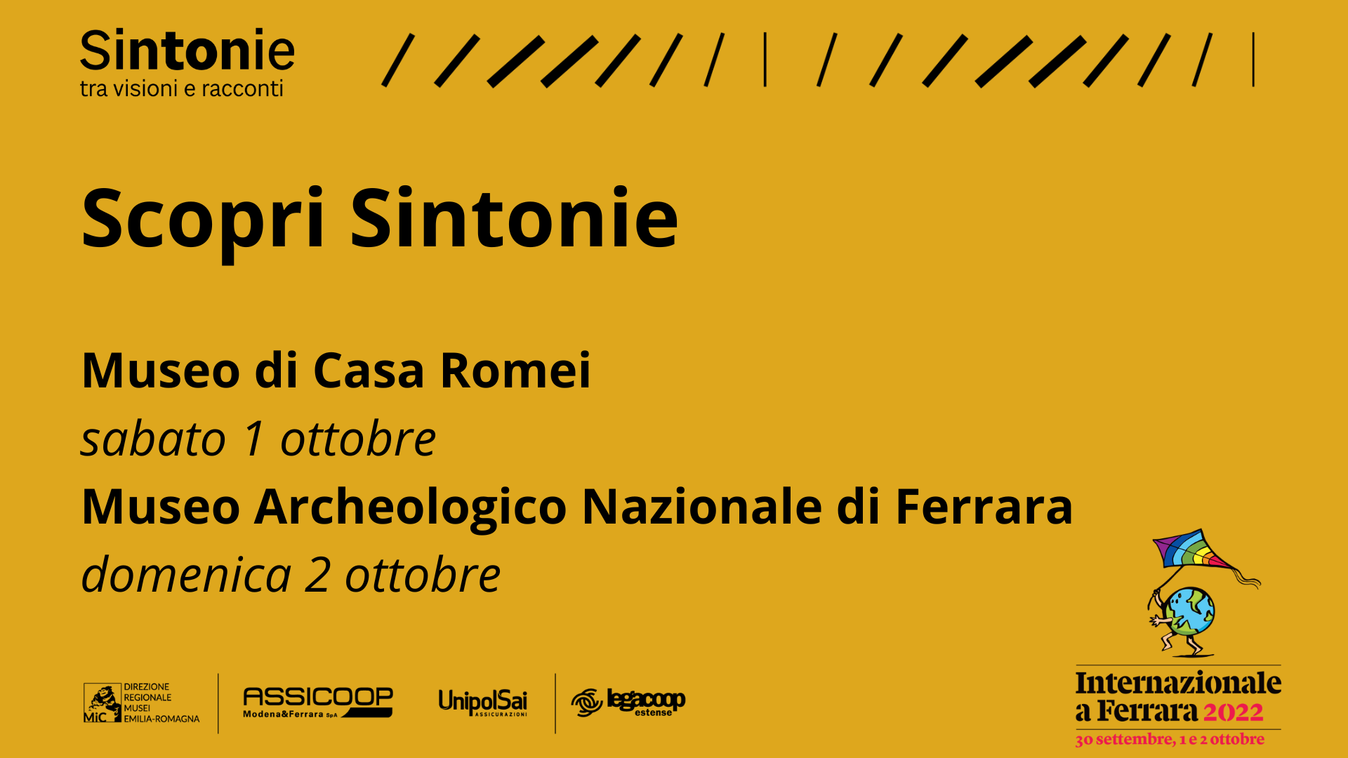 "Sintonie. Tra visioni e racconti" nel programma ufficiale di Internazionale a Ferrara